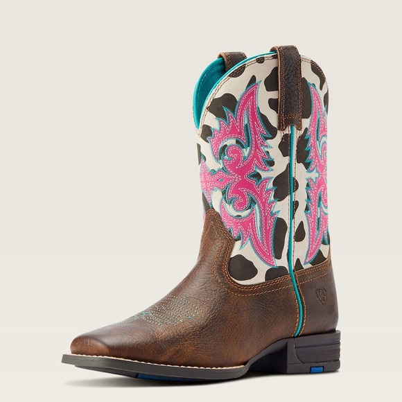 Ariat Other - Ariat Lonestar Cowgirl Boots Kids Size 2 Rowdy Rust Western Leather